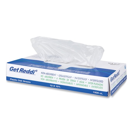 Integrated Bagging Systems Plastic Pop-Up Deli Sheets, HDPE, 12 x 10.75, 1000PK DS12L